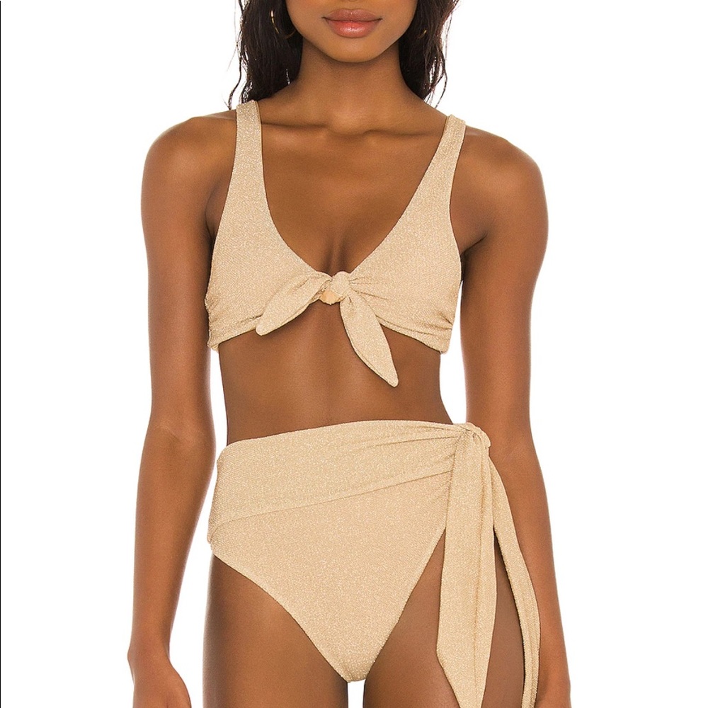 NWT Beach Riot Gold Bikini